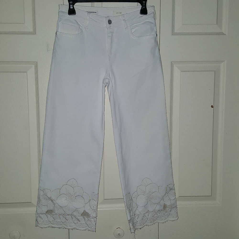 PILCRO & THE LETTERPRESS WIDE LEG CROPPED JEAN